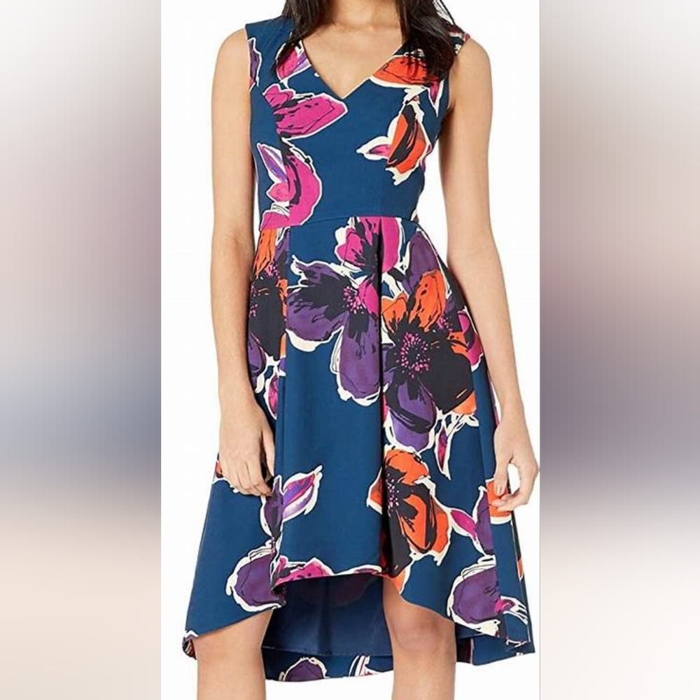 NWT, Trina Turk Fitzgerald Hi-lo Floral Dress